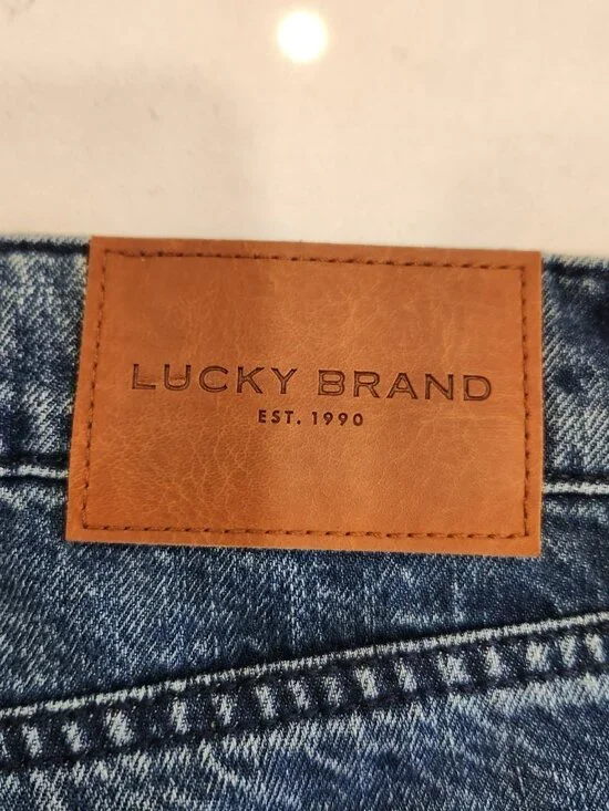 Lucky Brand 363 Cotton Linen Vintage Straight Denim Blue Jeans Men's Size 36x32 - Picture 5 of 15